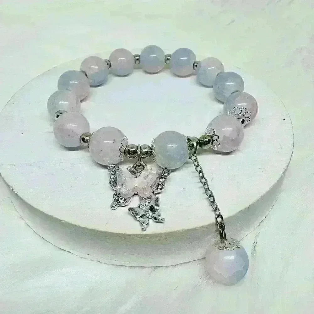 Girls Butterfly Beaded Bracelet - Picture 6 of 6